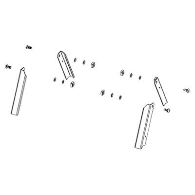 Leg Set w/ Fasteners, Connoisseur & Gourmet Series Gas Grill-Parts-10-950-Magma Products